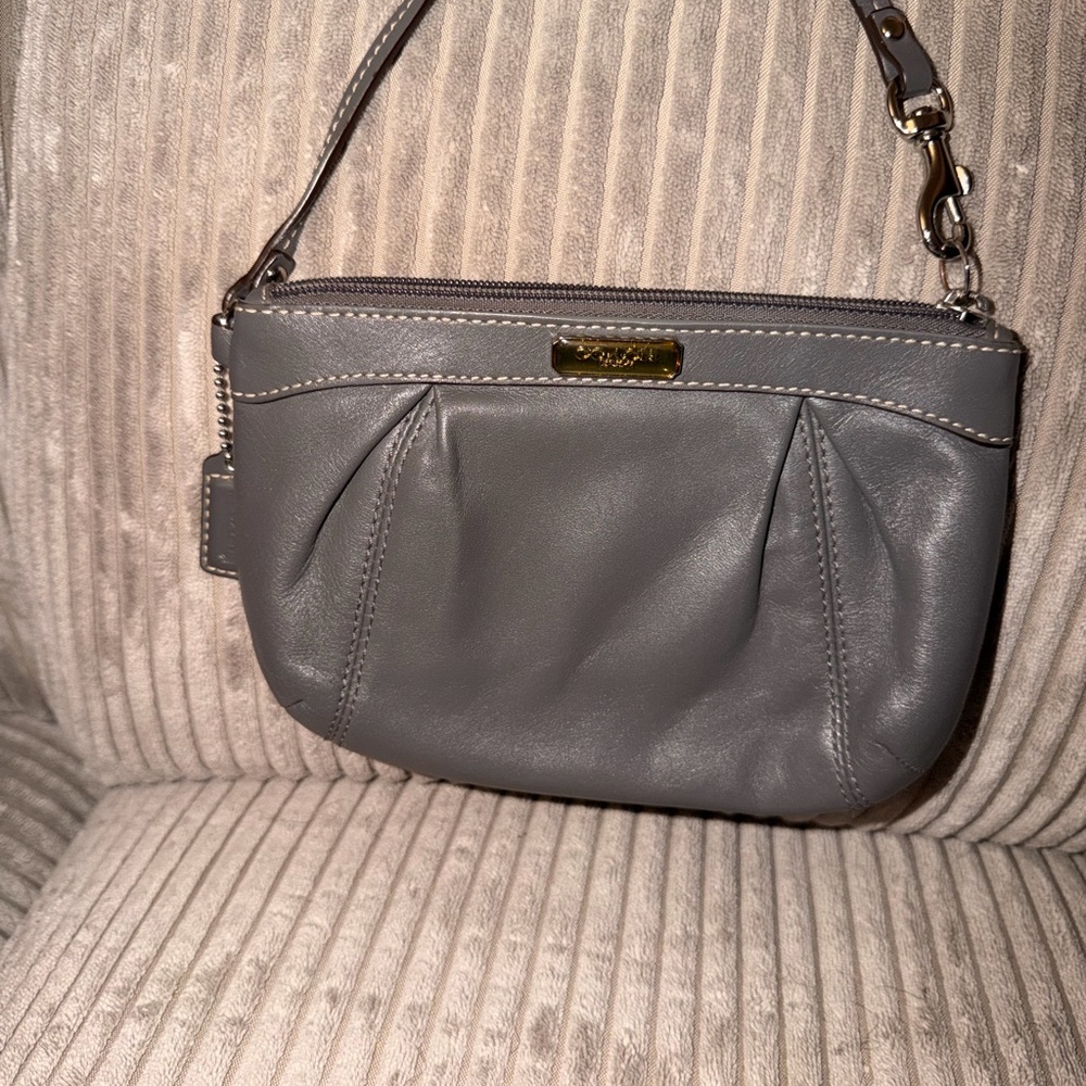 Gray Leather Women's Bag